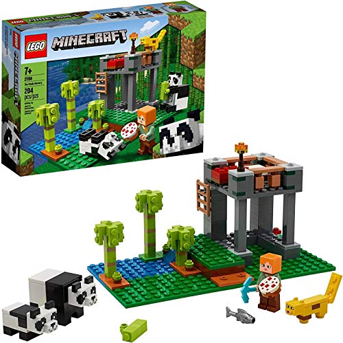 LEGO 21158 Minecraft Der Panda-Kindergarten, Bauset mit Alex und Tierfiguren, Spielzeuge für Mädchen und Jungen ab 5 Jahren von Minecraft