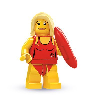 LEGO Minifigur aus Serie 2: Lifeguard / Rettungs-Schwimmerin LEGO Minifigur aus Serie 2: Lifeguard / Rettungs-Schwimmerin von LEGO