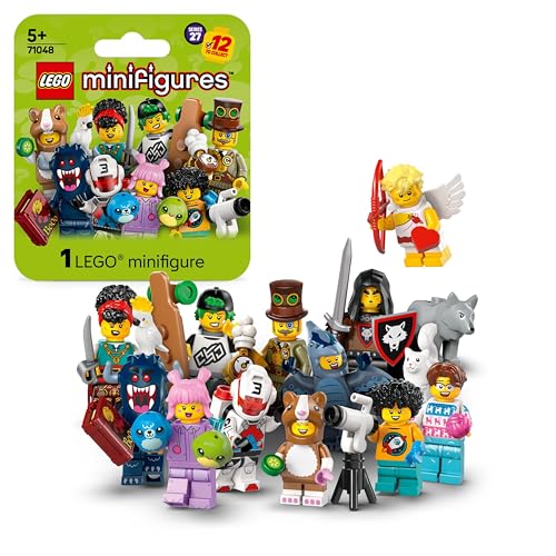LEGO Minifiguren, Serie 27 Überraschungsbox mit 1 Figur zum Sammeln für Kinder, z.B. Wolfbändiger, Piratin, Steampunk-Erfinder, Geschenk für Jungen und Mädchen ab 5 Jahren 71048 von LEGO