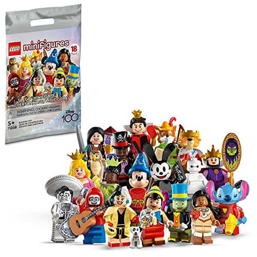 LEGO Minifiguren Disney 100 - Wähle 1 von 18 verschiedenen Figuren 71038 (Cruella de Vil mit Dalmatiner) von Blue Ocean