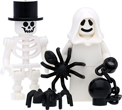 LEGO Minifiguren Geist/Gespenst und Skelett mit Zubehör von LEGO