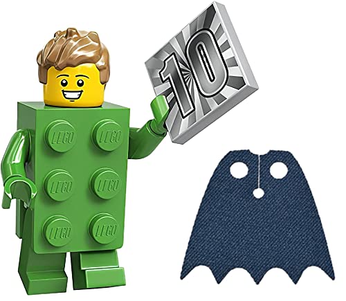LEGO Minifiguren Serie 20 - Grüner Ziegelstein Kostüm mit Bonus Blaues Kap - 71027 von LEGO