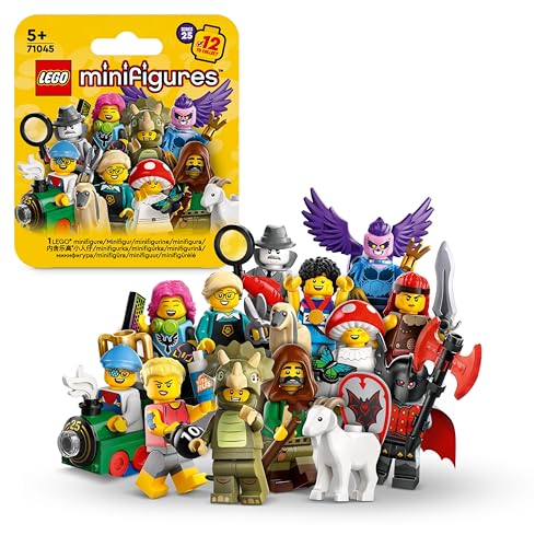 LEGO Minifiguren Serie 25, Spielzeug mit Sammelfigur für Rollenspiele, selbstständiges Spielerlebnis, Geschenk-Idee für Jungs & Mädchen ab 5 Jahren (1 von 12 Figuren, zufällig ausgewählt) 71045 von LEGO