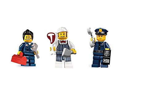 LEGO Minifiguren: Mechaniker, Metzger und Polizist Custom Bundle LEGO Minifiguren: Mechaniker, Metzger und Polizist Custom Bundle von LEGO