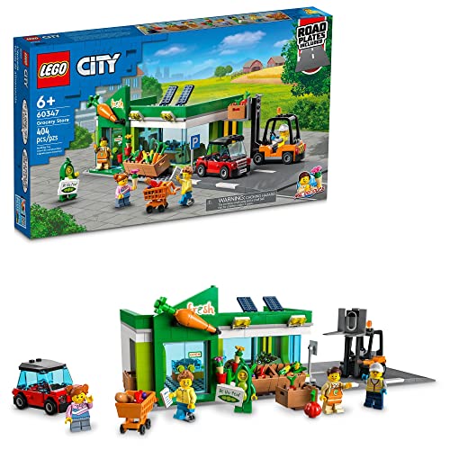 LEGO My City Grogrocery Store 60347 Bauspielzeug-Set für Mädchen, Jungen und Kinder ab 6 Jahren, 404 Teile von LEGO