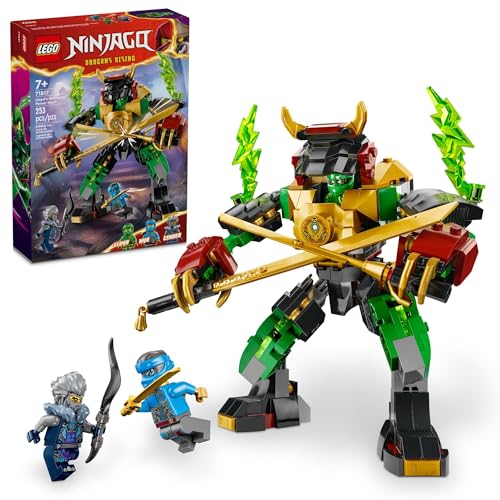 LEGO NINJAGO 71817 Lloyd's Elemental Power Mech Anpassbares Kampfspielzeug mit 3 Ninja-Actionfiguren, Abenteuer-Spielset für Jungen und Mädchen, Ninja-Geschenkidee für Kinder ab 7 Jahren LEGO NINJAGO 71817 Lloyd's Elemental Power Mech Anpassbares Kampfspielzeug mit 3 Ninja-Actionfiguren, Abenteuer-Spielset für Jungen und Mädchen, Ninja-Geschenkidee für Kinder ab 7 Jahren von LEGO