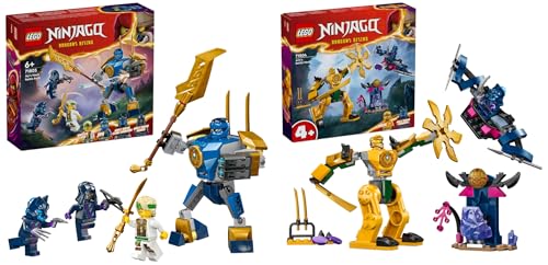 LEGO NINJAGO Arins Battle Mech, Ninja-Spielzeug & NINJAGO Jay Battle Mech, Ninja-Spielzeug für Kinder mit Figuren LEGO NINJAGO Arins Battle Mech, Ninja-Spielzeug & NINJAGO Jay Battle Mech, Ninja-Spielzeug für Kinder mit Figuren von LEGO