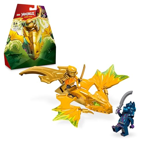 LEGO NINJAGO Arins Drachengleiter, Ninja-Set mit Drachen-Spielzeug und Figuren inkl. Arin-Minifigur mit Mini-Katana, kleines Geschenk für Jungs und Mädchen ab 6 Jahren 71803 von LEGO
