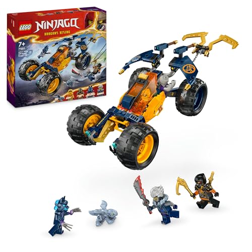 LEGO NINJAGO Arins Ninja-Geländebuggy, Ninja-Spielzeug mit Auto, Drache und 4 Mini-Figuren, Abenteuer-Set mit Buggy-Modell für Kinder, Geburtstagsgeschenk für Jungen und Mädchen ab 7 Jahren 71811 LEGO NINJAGO Arins Ninja-Geländebuggy, Ninja-Spielzeug mit Auto, Drache und 4 Mini-Figuren, Abenteuer-Set mit Buggy-Modell für Kinder, Geburtstagsgeschenk für Jungen und Mädchen ab 7 Jahren 71811 von LEGO