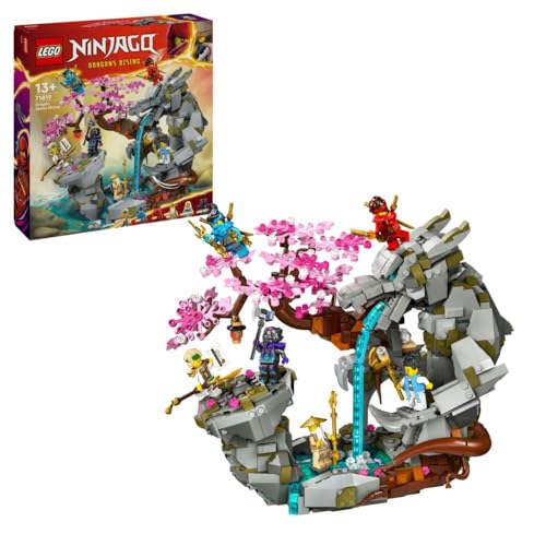 LEGO NINJAGO Drachenstein-Tempel Drachen-Spielzeug mit 6 Ninja-Figuren, großes Set zum Bauen, Spielen und Ausstellen, Geschenk zum Geburtstag für Jungs und Mädchen ab 13 Jahren 71819 von LEGO