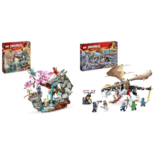 LEGO NINJAGO Drachenstein-Tempel Drachen-Spielzeug mit 6 Ninja-Figuren & NINJAGO Egalt der Meisterdrache, Ninja-Set mit Drachen-Spielzeug LEGO NINJAGO Drachenstein-Tempel Drachen-Spielzeug mit 6 Ninja-Figuren & NINJAGO Egalt der Meisterdrache, Ninja-Set mit Drachen-Spielzeug von LEGO