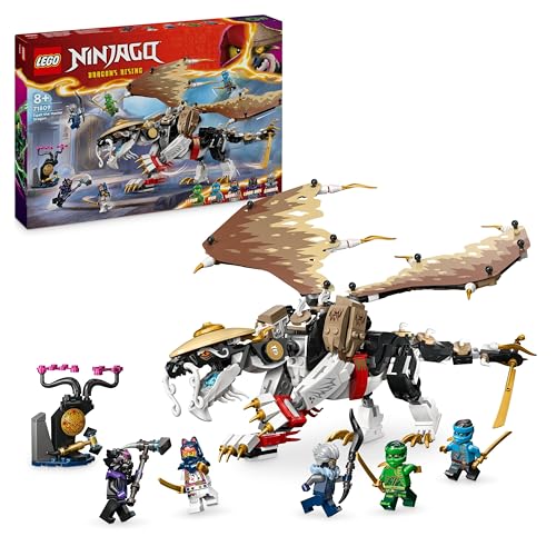 LEGO NINJAGO Egalt der Meisterdrache, Ninja-Set mit Drachen-Spielzeug und 5 Figuren inkl. Lloyd und NYA, Drachenmeister, Geschenk für Jungs und Mädchen ab 8 Jahren 71809 von LEGO