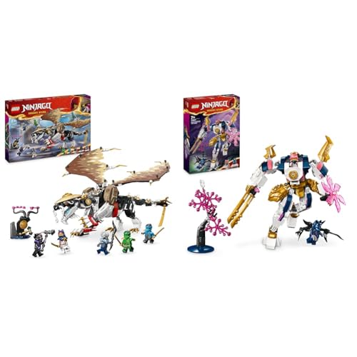 LEGO NINJAGO Egalt der Meisterdrache, Ninja-Set mit Drachen-Spielzeug und 5 Figuren & NINJAGO Soras Technikmech, Actionfiguren-Spielzeug für Kinder von LEGO