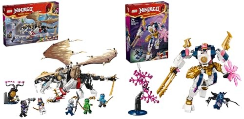 LEGO NINJAGO Egalt der Meisterdrache, Ninja-Set mit Drachen-Spielzeug und 5 Figuren & NINJAGO Soras Technikmech, Actionfiguren-Spielzeug für Kinder von LEGO