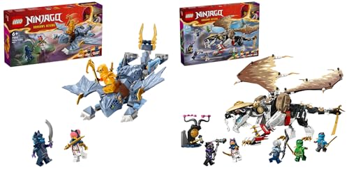 LEGO NINJAGO Egalt der Meisterdrache, Ninja-Set mit Drachen-Spielzeug & NINJAGO Riyu der Babydrache, Drachen-Spielzeug mit 3 Mini-Figuren von LEGO
