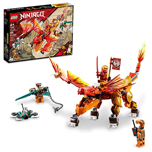 LEGO NINJAGO Kai’s Fire Dragon EVO 71762 Building Kit Featuring a Ninja Dragon Toy, NINJAGO Kai and Snake Figures; Toy Playset for Kids Aged 6+ (204 Pieces) von LEGO