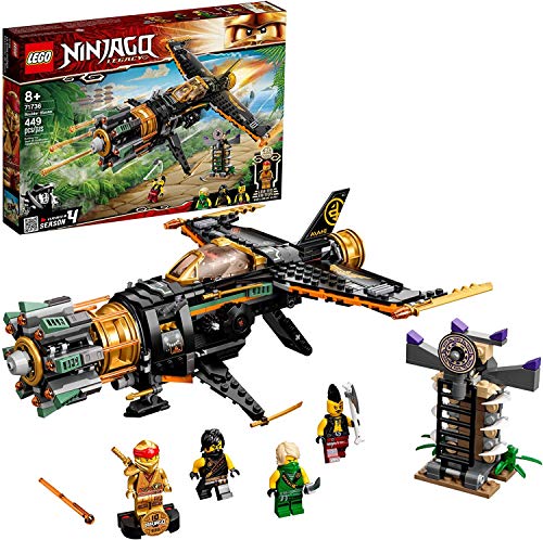 LEGO NINJAGO Legacy Boulder Blaster 71736 Airplane Toy Featuring Collectible Figurines, New 2021 (449 Pieces) von LEGO