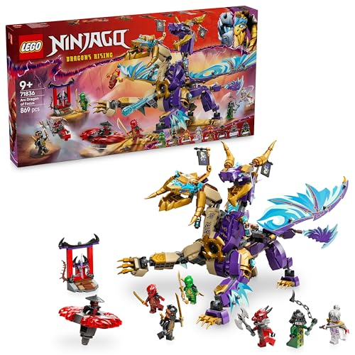 LEGO NINJAGO Lichtbogendrache - Spielzeug mit 8 Minifiguren und einem Spinjitzu-Spinner - Interaktives Ninja Bauspielzeug für Jungen & Mädchen ab 9 Jahren - Geschenkidee für Fans 71836 von LEGO
