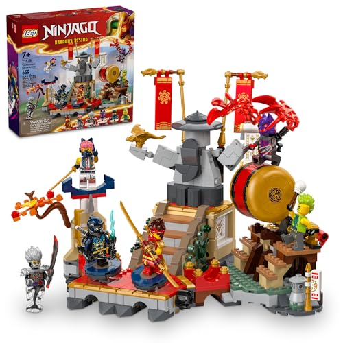LEGO NINJAGO Turnier Battle Arena Spielset mit 6 Minifiguren, Actionspielzeug für Kinder, Ninja Spielzeug Bauset, Geburtstagsgeschenkidee für Jungen und Mädchen ab 7 Jahren, 71818 LEGO NINJAGO Turnier Battle Arena Spielset mit 6 Minifiguren, Actionspielzeug für Kinder, Ninja Spielzeug Bauset, Geburtstagsgeschenkidee für Jungen und Mädchen ab 7 Jahren, 71818 von LEGO