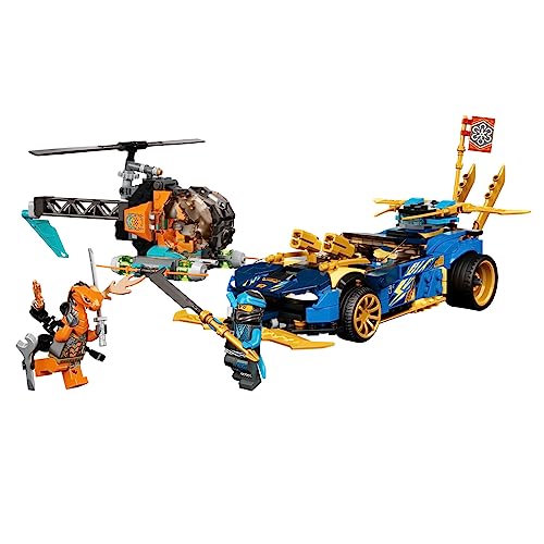 LEGO Ninjago 71776 Jay und NYA's Race Car EVO Bausatz, 536-teilig von LEGO
