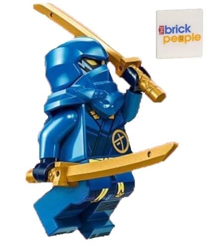 LEGO Ninjago Dragons Rising: Jay Minifigur mit Doppelschwertern - Blauer Ninja ab 6 Jahren von LEGO