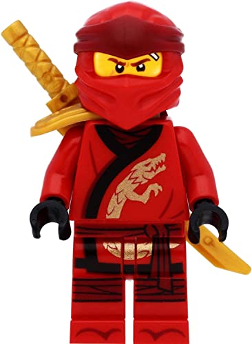 LEGO Ninjago Minifigur Kai (Legacy) mit Schulterrüstung und Schwertern von LEGO