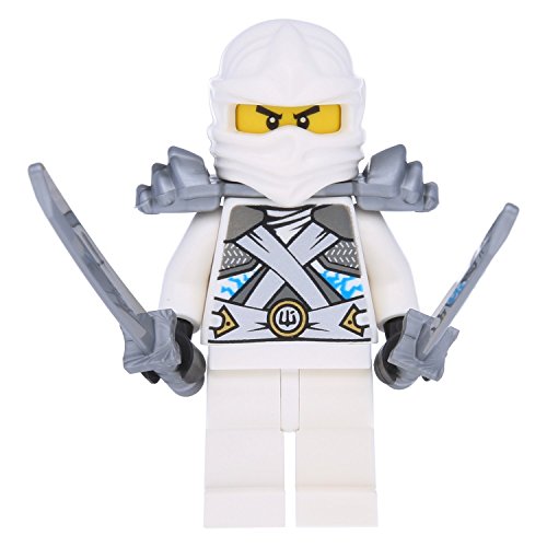 LEGO Ninjago Minifigur Zane - Titanium Ninja White inkl. zwei seltenen Ninja Schwertern von LEGO