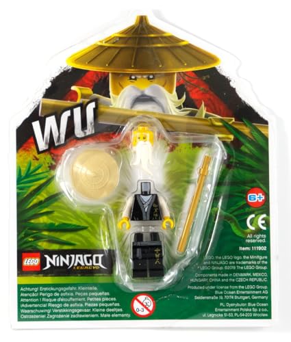 LEGO Ninjago Sensei Wu Legacy Black Outfit mit Kampfstab von LEGO