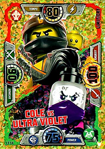 LEGO Ninjago Trading Card Game Serie 3 Limitierte Karte (LE14 Cole vs Ultra Violet) von LEGO
