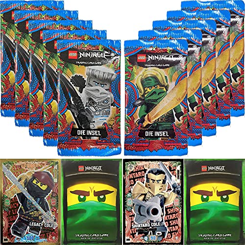 LEGO Ninjago Trading Card Game Serie 6: 50 Karten + 2 Limitierte Bonus Karten (LE4 und LE5) von LEGO
