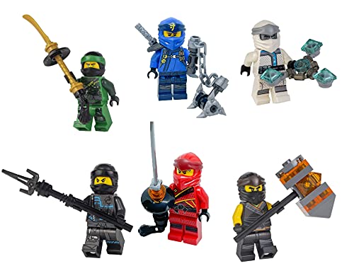 LEGO Ninjago: Legacy Combo Pack – Set mit 6 Ninja-Minifiguren (Lloyd, Cole, Jay, NYA, Zane und Kai) von LEGO