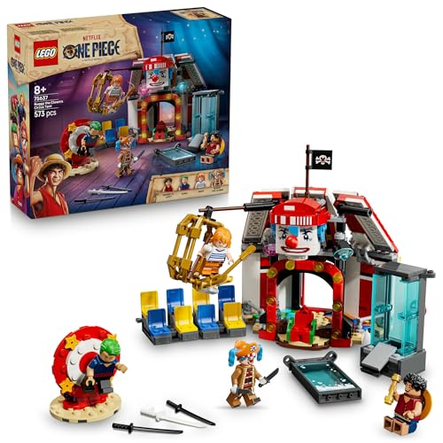 LEGO ONE Piece Zirkuszelt von Buggy dem Clown - Interaktives Spielzeug mit 4 Minifiguren - Ruffy, Nami & Zoro sowie 2 Steckbriefen - Kreatives Geschenk für Jungen, Mädchen & Fans ab 8 Jahren - 75637 LEGO ONE Piece Zirkuszelt von Buggy dem Clown - Interaktives Spielzeug mit 4 Minifiguren - Ruffy, Nami & Zoro sowie 2 Steckbriefen - Kreatives Geschenk für Jungen, Mädchen & Fans ab 8 Jahren - 75637 von LEGO