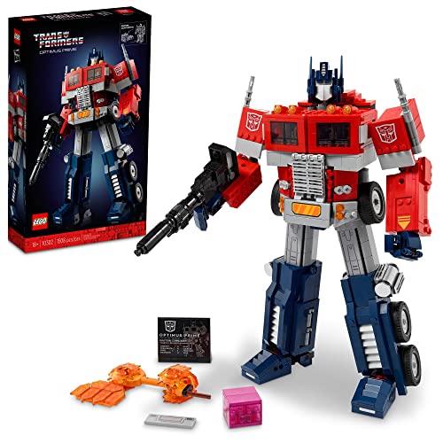 LEGO Optimus Prime 10302 Bauset für Erwachsene; Bauen Sie ein Sammlerstückmodell einer Transformers Legend (1.508 Teile) von LEGO