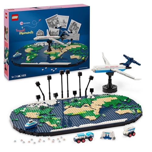 LEGO Reiseerinnerungen, Spielzeugweltkarte, BAU- und Spielset für Mädchen und Jungen, Geschenk für Familien, die Abenteuer und Reisen lieben, kreative Aktivität, Sammlerstück 41838 LEGO Reiseerinnerungen, Spielzeugweltkarte, BAU- und Spielset für Mädchen und Jungen, Geschenk für Familien, die Abenteuer und Reisen lieben, kreative Aktivität, Sammlerstück 41838 von LEGO