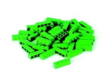 LEGO SERVICE Steine, grün, 1x4 Noppen 3471 [Spielzeug] von LEGO