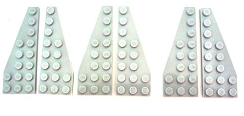 LEGO STAR WARS - 3 PAARE FLÜGEL FLÜGELPLATTEN MIT 8x3 NOPPEN IM NEUEN HELLGRAU - 50304 - 50305 von LEGO