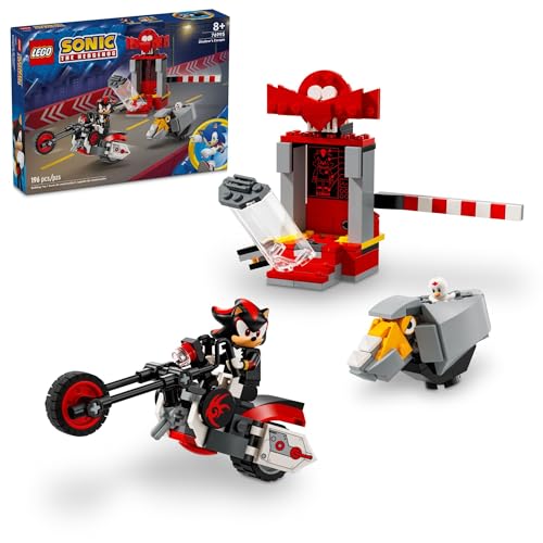 Lego Sonic The Hedgehog Shadow The Hedgehog Escape Building Set, Motorrad Spielzeug, Videospiel Charakter Figuren, Sonic Spielzeug für Kinder, Geschenk für Gamer ab 8 Plus, 76995 von LEGO