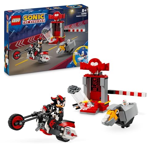 LEGO Sonic The Hedgehog Shadow The Hedgehog Flucht, Set mit Motorrad-Spielzeug und Figuren aus dem Videospiel, Geschenk für Gamer und Fans ab 8 Jahren, Fanartikel für Jungs und Mädchen 76995 von LEGO