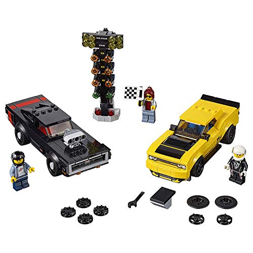 LEGO Speed Champions 2018 Dodge Challenger SRT Demon and 1970 Dodge Charger R/T 75893 Building Kit , New 2019 (478 Piece) von LEGO