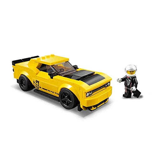 LEGO 75893 Speed Champions 2018 Dodge Challenger SRT Demon und 1970 Dodge Charger R/T Bauset, Rallyeauto, Spielfahrzeuge für Kinder von LEGO