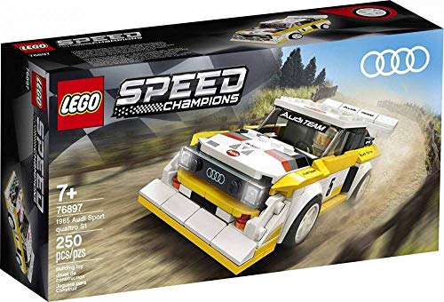 LEGO Speed Champions 76897-1985 A-u-d-i Sport Quattro S1, weiß/gelb (250 Teile) von LEGO
