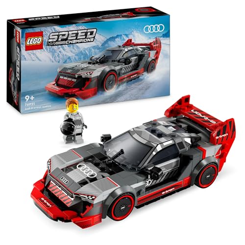 LEGO Speed Champions Audi S1 e-tron Quattro Rennwagen Set mit Auto-Spielzeug zum Bauen, Spielen und Ausstellen, Modellauto für Kinder, Geschenk für 9-jährige Jungs und Mädchen 76921 von LEGO