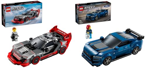 LEGO Speed Champions Audi S1 e-tron Quattro Rennwagen Set mit Auto-Spielzeug zum Bauen & Speed Champions Ford Mustang Dark Horse Sportwagen, Auto-Spielzeug mit Minifigur zum Bauen LEGO Speed Champions Audi S1 e-tron Quattro Rennwagen Set mit Auto-Spielzeug zum Bauen & Speed Champions Ford Mustang Dark Horse Sportwagen, Auto-Spielzeug mit Minifigur zum Bauen von LEGO
