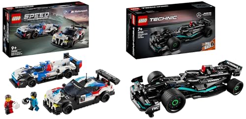 LEGO Speed Champions BMW M4 GT3 & BMW M Hybrid V8 Rennwagen Auto-Spielzeug & Technic Mercedes-AMG F1 W14 E Performance Race Car Spielzeug für Kinder von LEGO