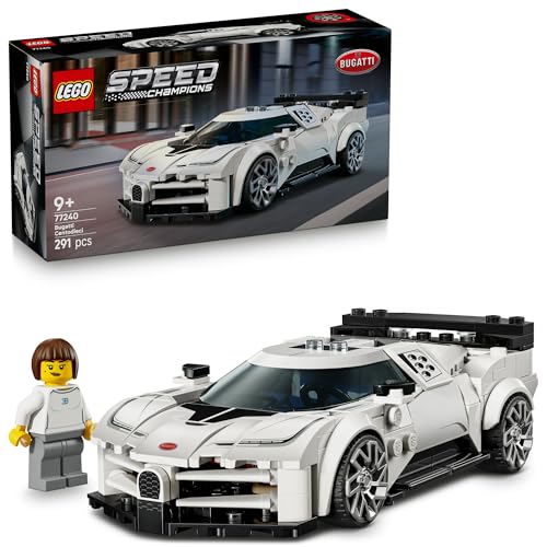 LEGO Speed Champions Bugatti Centodieci Hypersportwagen (77240); Spielzeug für Jungen und Mädchen; Bauset mit Auto und 1 Minifigur zum Sammeln; Geschenk für Kinder ab 9 Jahren von LEGO