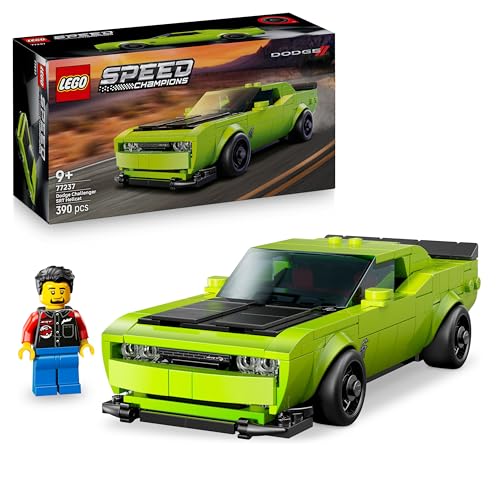 LEGO Speed Champions Dodge Challenger SRT Hellcat Sportwagen - Spielzeugauto mit 1 Minifigur zum Sammeln - Kreatives Rennauto - Rennauto zum Bauen - Geschenk für Jungen, Mädchen ab 9 Jahren 77237 LEGO Speed Champions Dodge Challenger SRT Hellcat Sportwagen - Spielzeugauto mit 1 Minifigur zum Sammeln - Kreatives Rennauto - Rennauto zum Bauen - Geschenk für Jungen, Mädchen ab 9 Jahren 77237 von LEGO
