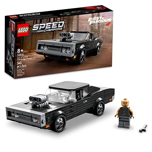 LEGO Speed Champions Fast & Furious 1970 Dodge Charger R/T 76912, Spielzeug-Muskelauto-Modell-Set für Kinder, Sammelset mit Dominic Toretto Minifigure von LEGO