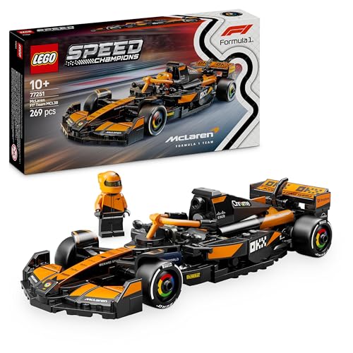 LEGO Speed Champions McLaren F1 Team MCL38 Rennauto - Spielzeug mit Formel 1 Minifigur zum Sammeln - Modell und Geschenk für Jungen & Mädchen ab 10 Jahren und Erwachsene Motorsport Fan 77251 LEGO Speed Champions McLaren F1 Team MCL38 Rennauto - Spielzeug mit Formel 1 Minifigur zum Sammeln - Modell und Geschenk für Jungen & Mädchen ab 10 Jahren und Erwachsene Motorsport Fan 77251 von LEGO