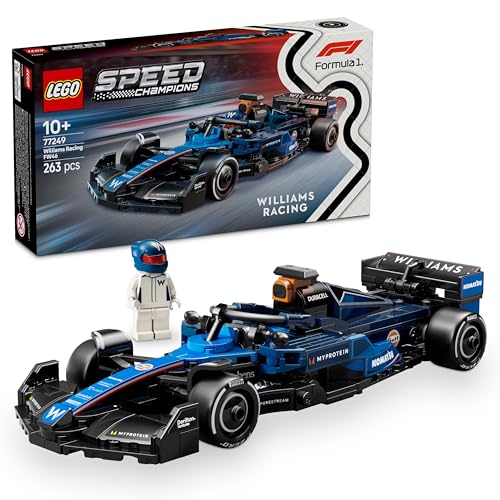 LEGO Speed Champions Williams Racing FW46 F1 Rennauto - Spielzeug mit Formel 1 Minifigur zum Sammeln - Geschenk für Jungen & Mädchen ab 10 Jahren und Erwachsene Motorsport Fans 77249 von LEGO