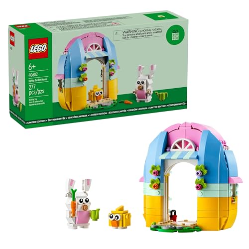 LEGO Spring Garden House 40682 - Osterspielzeug mit Häschen und Küken Figuren - 277 Teile von LEGO